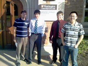 Ryan, Dan, Brad and Chenyu at Washington University